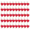 Decorative Figurines 50Pcs/Set Wooden Clips Durable Wood Clothespins Small Love Heart Pegs Po Clip