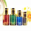 Bottles 10/50pcs 3ml 6ml 12ml Roll On Glass Bottle Small Roller Perfume Bottles Colorful Essential Oil Container Empty Refillable