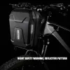 Accessoires Sac de guidon Wild Man E8 Bicycle 3l EVA Hard Shell Electric Scooter MTB Road Bike Sac à bandoulière