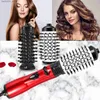 Ferros de curling 1000W Brush quente Cabelo reto pente de cabelo Cerâmica Crela plana Minúsculo automático Maldição sem fio Secador de cabelo de baixo ruído Q240425