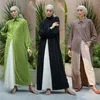 Ethnic Clothing Arab Malay Indonesia Abaya Shirt Dress For Women Dubai Turkey Kaftan Muslim Cardigan Button Abayas Femme Caftan Clothes