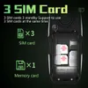 SERVO F4 3 SIM Card Red Cellphone Magic Voice Auto Record Call Flashlight FM Radio Power Bank 2.4" Large Button Mobile Phone