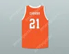 Niestandardowa nazwa męska/dzieci Alex Caruso 21 Texas D1 Ambassadors Aau Orange Basketball Jersey 2 zszyte S-6xl