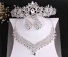 Baroque Luxury Crystal Beads Bridal Jewelry Sets Tiaras Crown Necklace Earrings Wedding African Set 21070126804931061642