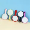 Mirrors Handheld Makeup Mirror Circular Cute Makeup Vanity Mirror with Handle SPA Salon Compact Mirrors Women Cosmetic Hand Mirror