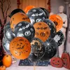 Party Decoration 20st/Lot Btrudi Halloween Balloons 12 tum 2,8 g orange svart latexballong semester