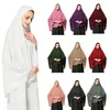 Ubranie etniczne Arabskie długie Khimar muzułmańskie kobiety Amira Overhead Hidżab Scalf Veil Modlitwa odzież islamska pełna okładka nagłówka Burqa Niqab