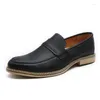 Casual Shoes Fashion Pointed Toe Dress Slip On Men Loafers Patent Leather For Formal Party Mariage Wedding Club Shoe