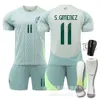 Soccer Sets TrackSuits Mens TrackSuits 2024 Meksyk na wyjeździe Copa America Football Jersey Rozmiar 22 Rosano Size 11 14 Jersey Cup Kit