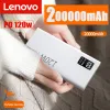 Banque Lenovo 120W Banque d'alimentation de haute capacité 30000mAh Chargeur de batterie de banque d'alimentation de charge rapide pour iPhone Samsung Huawei Xiaomi