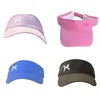 Visir Bows Baseball Hat Long Brims Open Top Visor Girl Fashion Travel Headwear