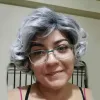 Wigs Hairjoy Mulheres Cabelos Síntéticos Camadas curtas Franjas curtas Curly Poup Machine cinza feita feita