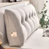 Almohada cabecera suave cojín relleno triangular almohada larga lectura