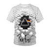 Erkek Tişörtleri Yaz Yeni Erkek Kişiselleştirilmiş T-Shirt 3D Dijital Baskı Yuvarlak Boyun Sıradan Sporlar Kısa Kollu Topl2425