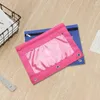 Pieces Ring Binder Pencil Bag 3-Ring Zipper Pouches (6 Colors)