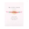 Bracelets de liaison Carte de souhaits bijoux de mode à main perles de cordes tissées à la main