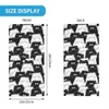 Fashion Face Masks Neck Gaiter Cute Cat Black White Pattern Bandana Neck Gaiter Printed Balaclavas Mask Scarf Outdoor Cycling Fishing Unisex Adult Winter Y240425