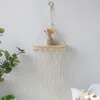 Macrame Wall Hanging Shelf Boho Home Decor Shelves On Wood Decoration for Bedroom Living Room Nursery Christamas Gift 240418