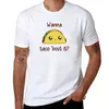 Les polos masculins veulent taco '.T-shirt surdimensionné des vêtements esthétiques courts t-shirts noirs pour hommes coton