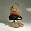 Mini Yuanbao Vegetable Basket Spring/summer Top Layer Cowhide Handheld Crossbody Mobile Phone Bag Girl