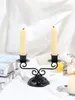 1pcs Vintage candle holders household decorations dining table French Nordic romantic candlelight dinner props 240410