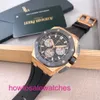 Luxury AP Wrist Watch Epi Mens Watch Royal Oak Offshore Series 26420ro New Rose Gold Ceramic Ring Chronograph Mens Fashion Leisure Sports Mécanique