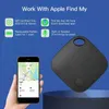 Mini GPS Tracker Airtag Bluetooth Key Finder with Apple Find My Network iOS Only Smart Tag Tracker Item Locator for Bags Luggage