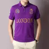 Polos Polos masculin Polo à manches courtes Amazon Sports Cross-Border Cotton Européen Plus taille Angleterre Londres Grande marque