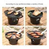 Mini Barbecue Oven Grill Home في الهواء الطلق التخييم الكحول موقد BBQ اليابانية شخص واحد يطبخ حديقة تحميص أداة اللحوم 240422