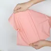Bags 50pcs Double Sided Pink Zipper Bag Resealable Underwear Tshirt Baby Clothes Towel Bra Packaging Pouches Clothing Storage Bag