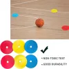 Piłka nożna 10pcs piłka nożna płaskie stożki marker dysk Wysokiej jakości trening koszykówki w piłce nożnej pomoc