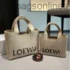 Women Luxury Original Loeweelry Designer Woven Bags 2024 Spring/summer New Grass Woven Tote Bag Summer Series Tote Bold Big Girl Bag with Brand Logo