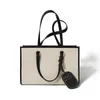 Große Pendler -Kapazitäts -Umhängetasche Mode Farbblockierung Handtasche Ledertasche