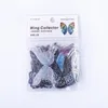 Presentförpackning 45st. Vinkelvinge Butterfly Feather Style PVC Sticker Scrapbooking DIY Packing Label Decoration Tag