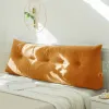 Cuscino di divano triangolare cuscini di lancio ultra morbido letto ripieno letto cuscino cuscino camera da letto morbida cornice grande schienale arredamento soggiorno almohada