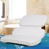 Pillow Bath Pillow 3 Panels Strong Suction Cup Slip Resistant Bathtub Waterproof Spa Soaking Cushion Fits Curved or Straight Back Tubs