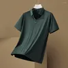 Heren PoloS Plus Maat 8xl Zomer Hoge elasticiteit Polo shirts Kwaliteit Kort mouw Splicing Business Casual mannelijke t-shirts Man Tees