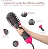 Curling Irons Hot air brush multifunctional hair dryer straightener curler one-step comb professional salon hair dryer and volumetric ion hair dryer Q240425