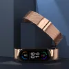 Sangle d'accessoires pour Mi Band 8 7 6 5 4 3 Metal Correa Mi Band 6 Bracelet Opaska Mi Band 5 Pulseira Miband Watch Bend NFC