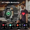 Relógios Melanda 2023 Bluetooth Call Smart Watches Men Monitor de freqüência cardíaca esportiva de vários esportes para Android iOS 400mAh