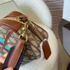 Vintage Lady Dempsey Sacoche Crossbody Crossbody Kamera Çantası Tasarımcı Çanta Deri Deri Kadın Omuz Eşleme Çanta Luxurys Çanta Moda Kahverengi Denim debriyaj Çanta