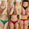 Slips Höschen Finetoo 3-Stück/Set G-String-Unterwäsche Waffel Baumwolle Damen Unterwäsche Sexy Unterwäsche Damen Unterwäsche Tanga V-T-T-T-T-T-T-T-Waist Unterwäsche Y240425