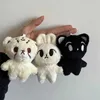 Doldurulmuş Peluş Hayvanlar Kpop Karikatür Cheetah Lee Doyoung Mark Aynı Peluş Keytler Q Styles Mini Gomdo Lee Taeyong Anahtar Zincirler Anahtar Yüzük Çanta Taga