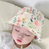 Caps chapeaux mignons bébé filles sunhat pour 3-20m Nouveau été de seau de princesse mince d'été