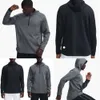 LU LU L MEN OUTDOOOR HOODIES LU- 372 PAULOVER SPORTS LONG LONGES YOGA TURNE WROKOUT HOMMES MENS Vestes en vrac Fiess Clothes Designer Clothing S435354