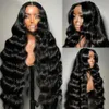 360 Body Wave Lace voorkant menselijk haarpruik 13x6 HD frontale 40 inch transparant 4x4 gluess vooraf geplukte Braziliaanse pruiken 240408