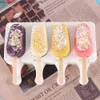 Ice Cream Tools New silicone ice cream mold DIY love oval cartoon popsicle pastry chocolate guest appearance mold summer ice cube making kit kitchen tools Q240425