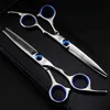 Hair Scissors new arrival kasho 6.0 inch hair cutting scissors blue black pink screw 4CR professional barber thinning Q240425