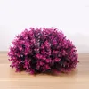 Fleurs décoratives 30 cm décoration intérieure simulée de l'herbe Boule intérieure de fausses plantes Ornement Purple Bureau