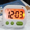 Zegarki budziki Cyfrowy Zegar wibracyjny LCD Bateria Nowoczesna przenośna zegar zegarowy z podświetleniem w/ domu